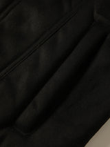 Men's Black Fleece-Lined Trucker Jacket