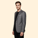 Men's Single-Button Lined Blazer – Office & Casual