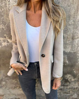 Women's Classic Blazer – Office & Casual – APRICOT