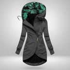 Women's Elegant Coat – Casual Wear, Office Style – Grey