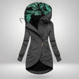 Women's Elegant Coat – Casual Wear, Office Style – Grey