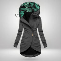 Women's Elegant Coat – Casual Wear, Office Style – Grey