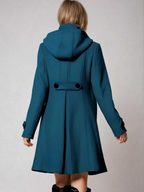 Women's A-Line Funnel Neck Coat
