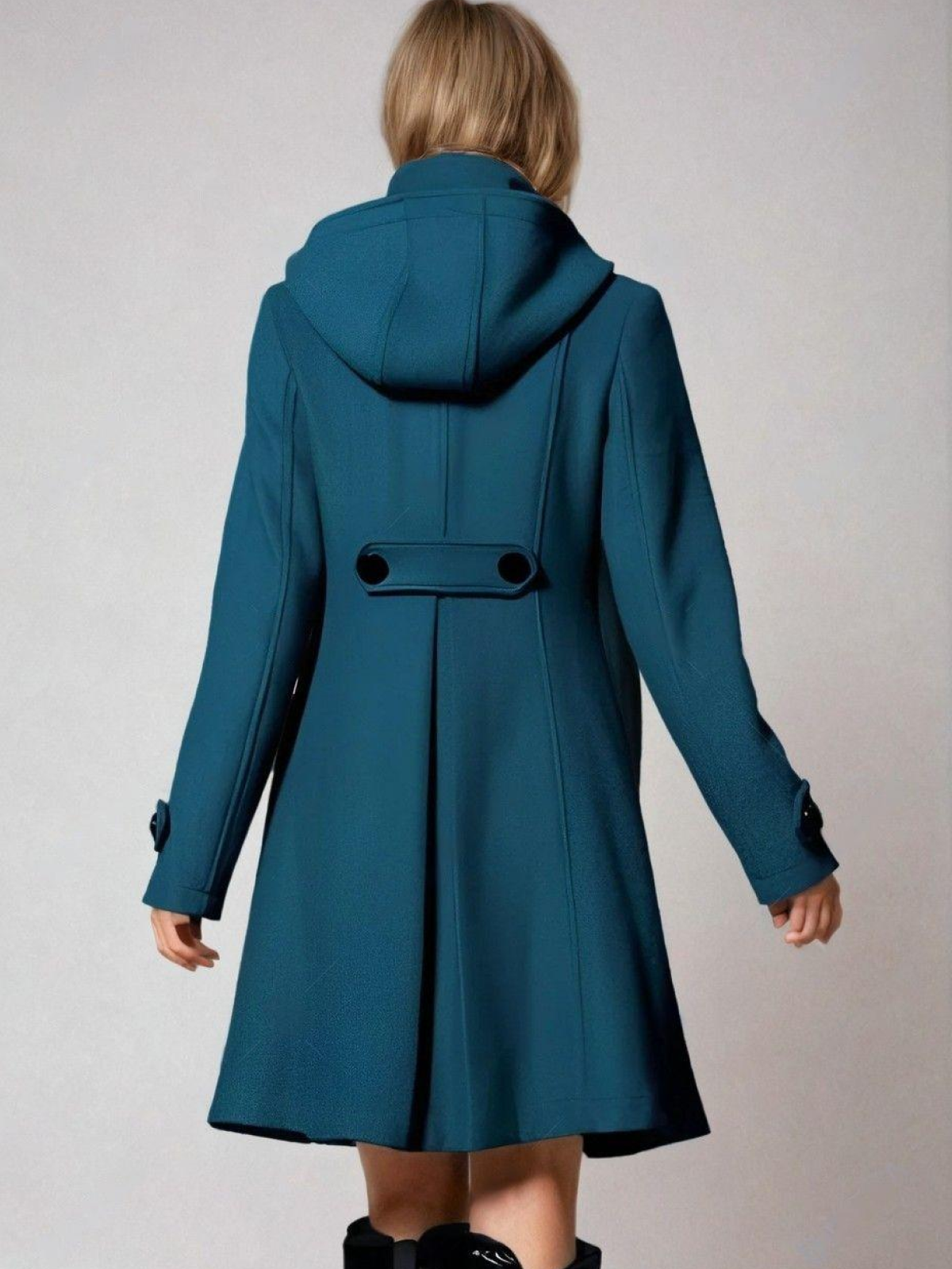 Women's A-Line Funnel Neck Coat