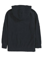 Unisex Ribbed Pullover Hoodie – Relaxed Fit