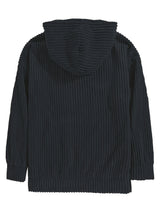 Unisex Ribbed Pullover Hoodie – Relaxed Fit