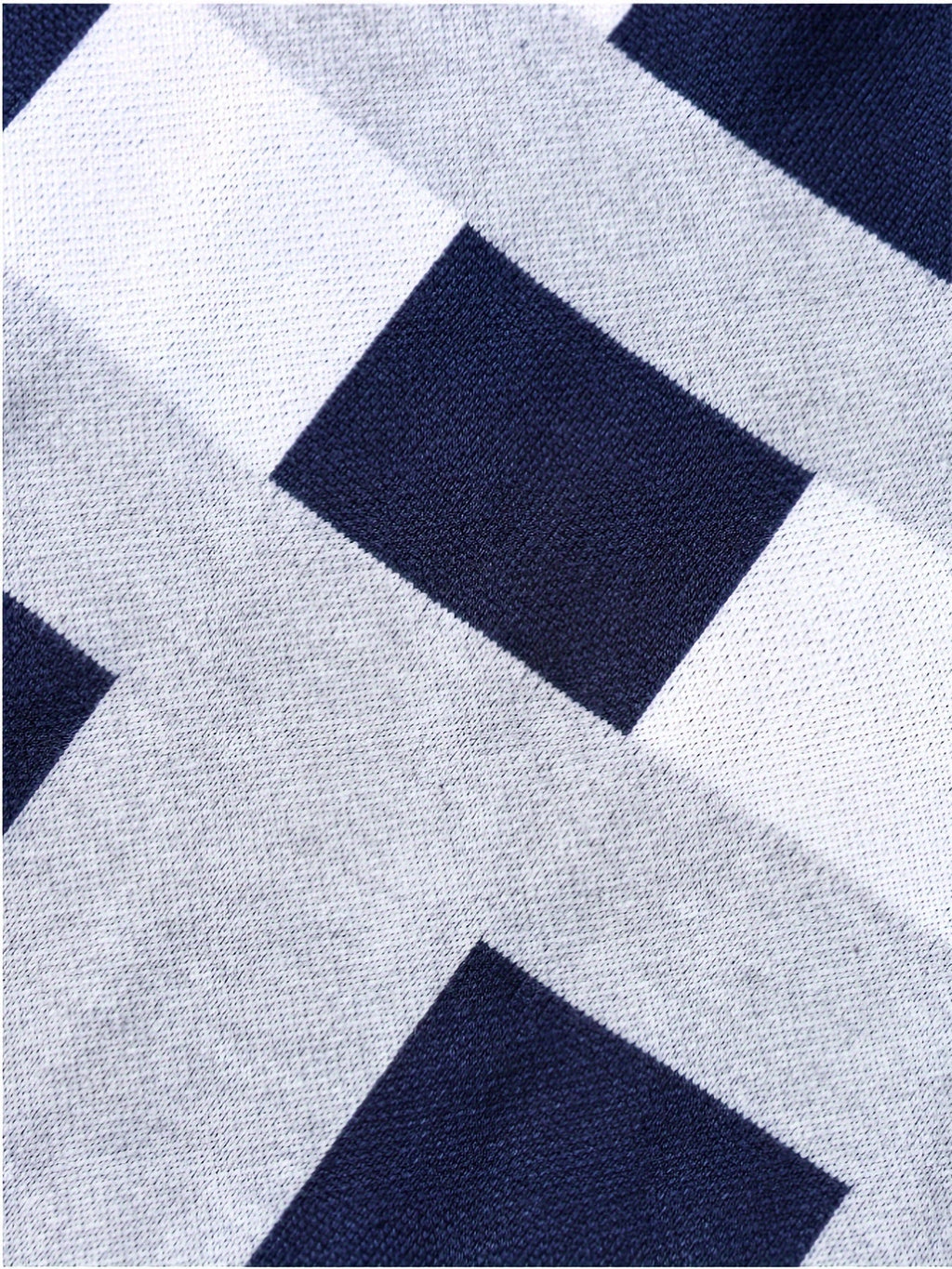 Men's Navy Colour Block Jumper