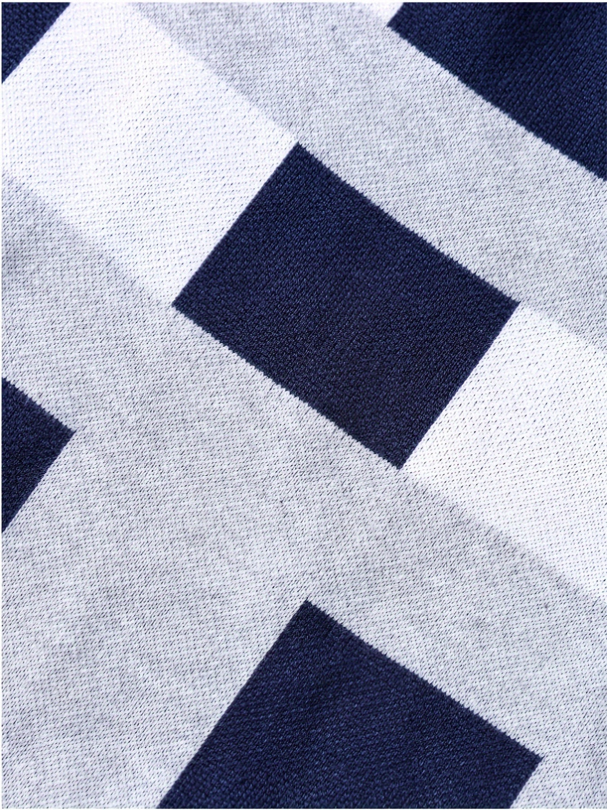 Men's Navy Colour Block Jumper