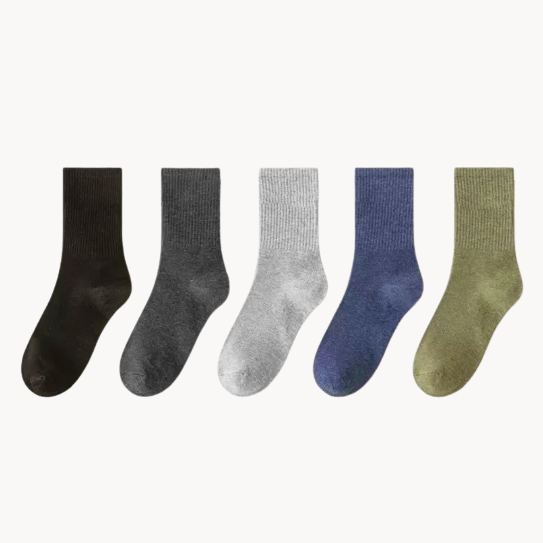 Unisex Cushioned Cotton Socks – Everyday Comfort – F