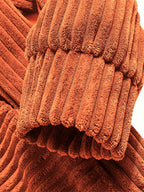 Unisex Ribbed Pullover Hoodie – Relaxed Fit