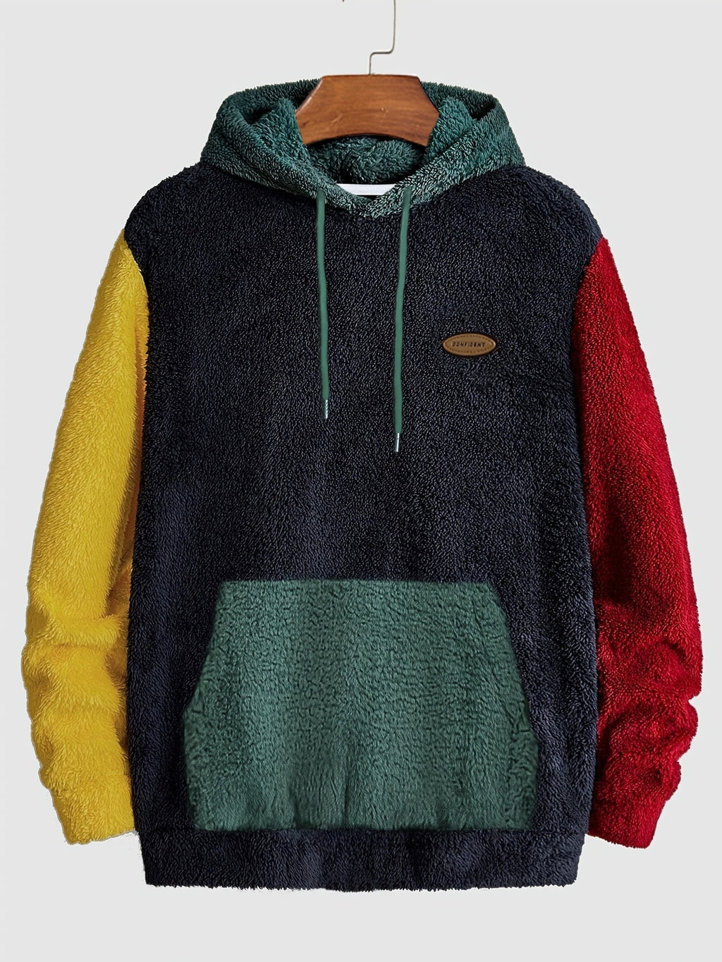 Men's Colour Block Hooded Two-Piece Lounge Set
