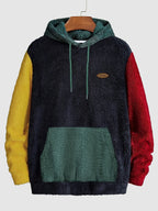 Men's Colour Block Hooded Two-Piece Lounge Set