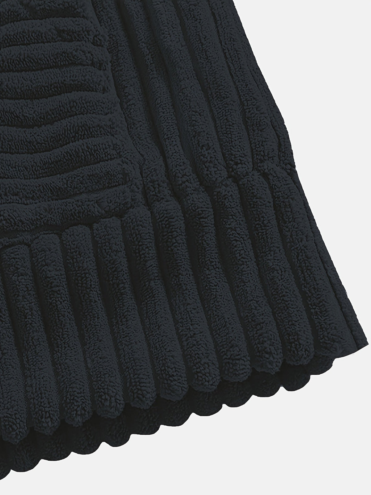 Unisex Ribbed Pullover Hoodie – Relaxed Fit