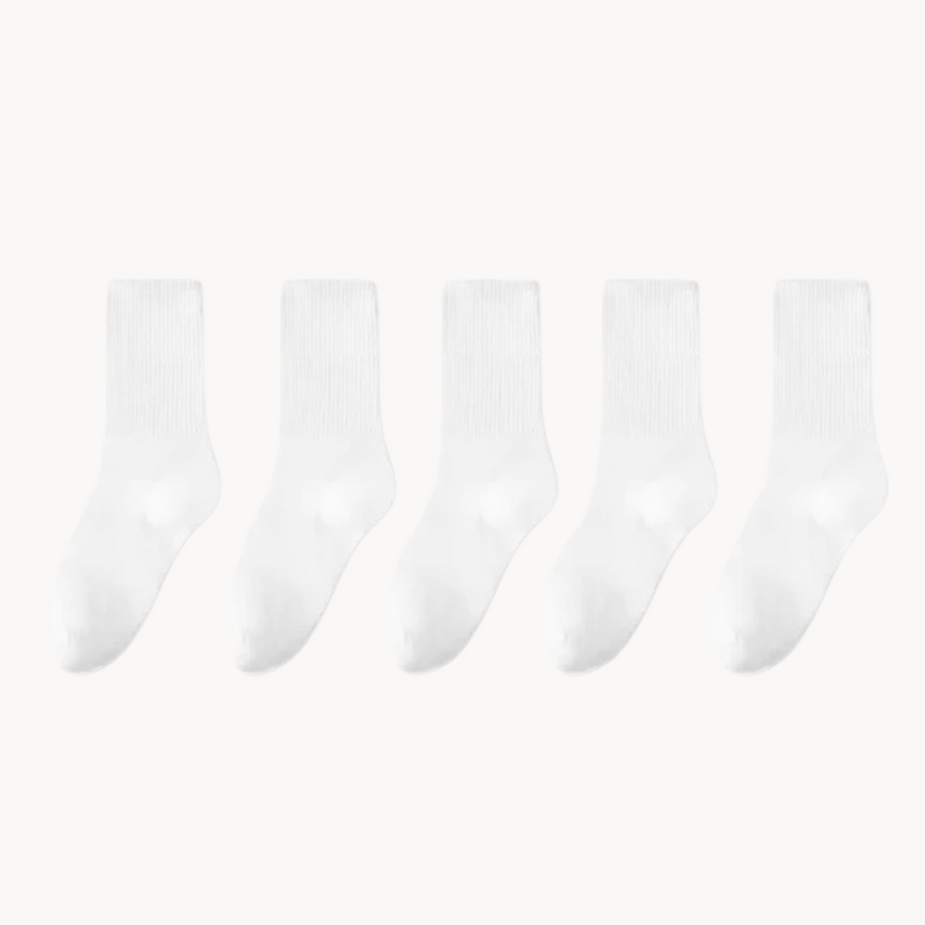 Unisex Cushioned Cotton Socks – Everyday Comfort – White