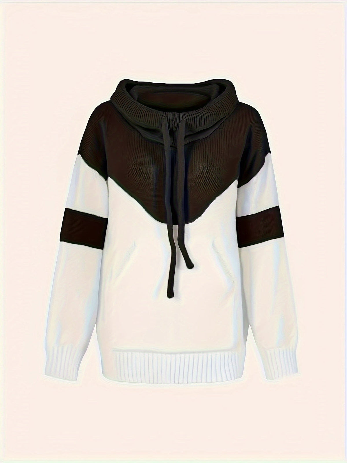 Women's Two-Tone Hooded Pullover