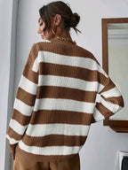 Women's Relaxed Striped Jumper – Drop Shoulder
