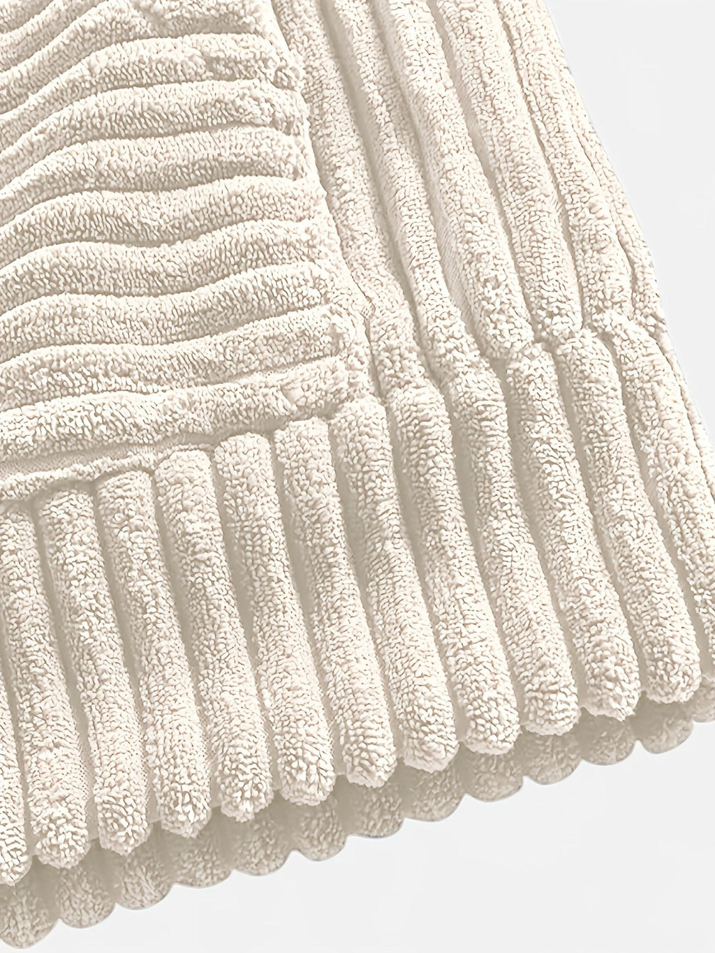 Unisex Ribbed Pullover Hoodie – Relaxed Fit