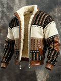 Men's Ivory Sherpa-Lined Zip Jacket – ivory