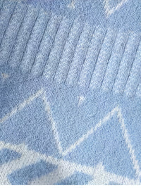 Men's Sky Blue Patterned Crew Neck Jumper