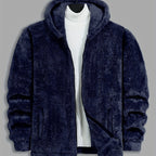 Men's Hooded Zip Jacket – Relaxed Fit – Navy