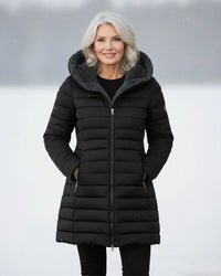 Women's Padded Winter Jacket – Warm Everyday Layer – Svart