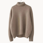 Women's Cashmere Roll Neck Jumper – Relaxed Fit