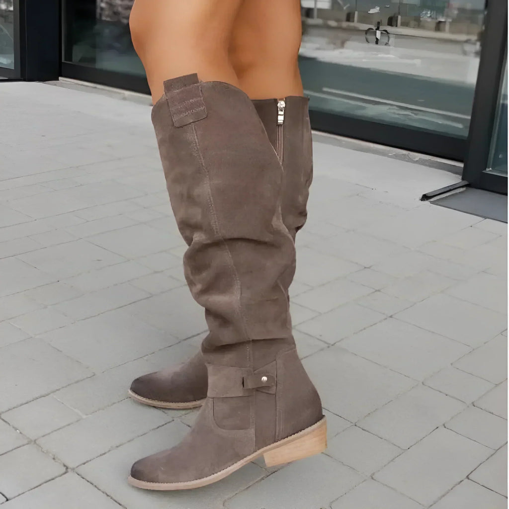 Women's Tall Boots – Office & Casual – BROWN