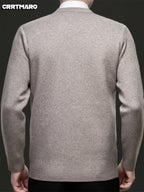 Men's Argyle V-Neck Jumper