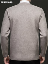 Men's Argyle V-Neck Jumper