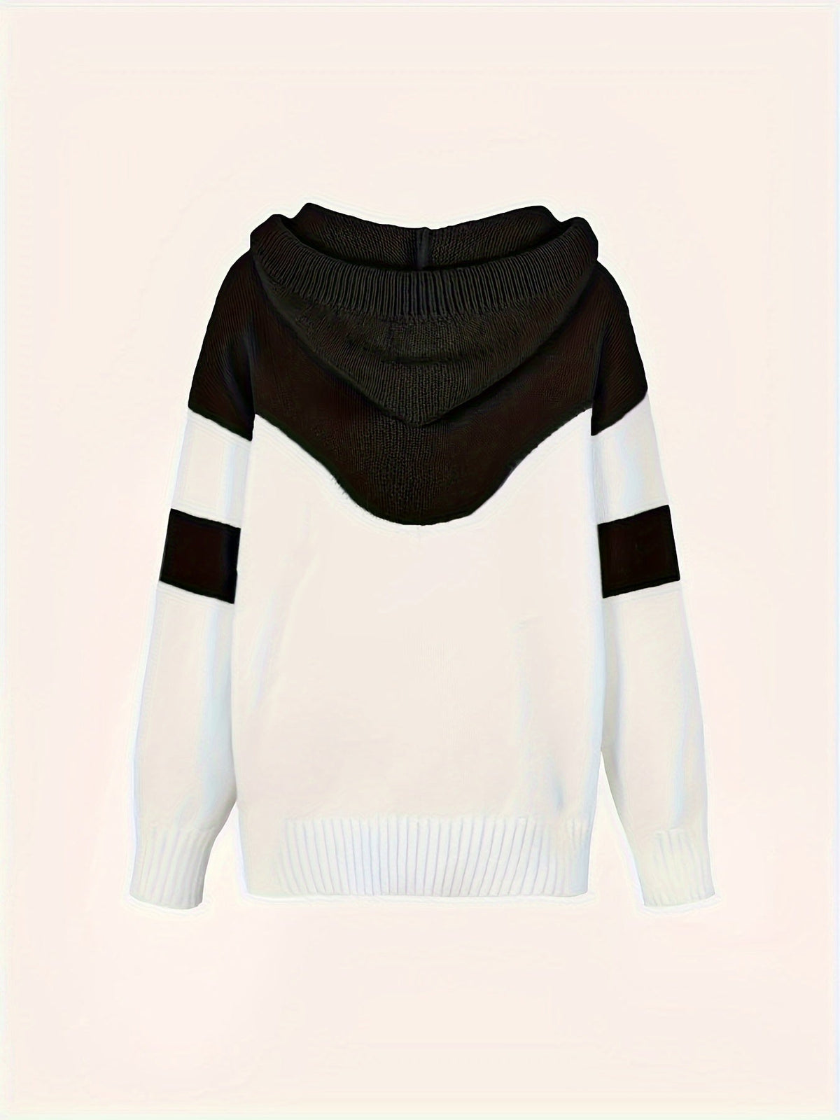 Women's Two-Tone Hooded Pullover