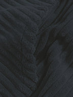 Unisex Ribbed Pullover Hoodie – Relaxed Fit