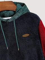 Men's Colour Block Hooded Two-Piece Lounge Set