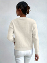 Women's Chunky Cable Knit Jumper – Drop Shoulder