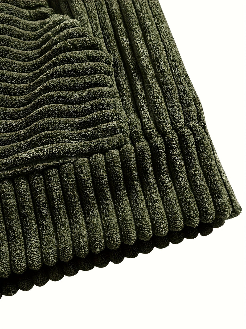 Unisex Ribbed Pullover Hoodie – Relaxed Fit