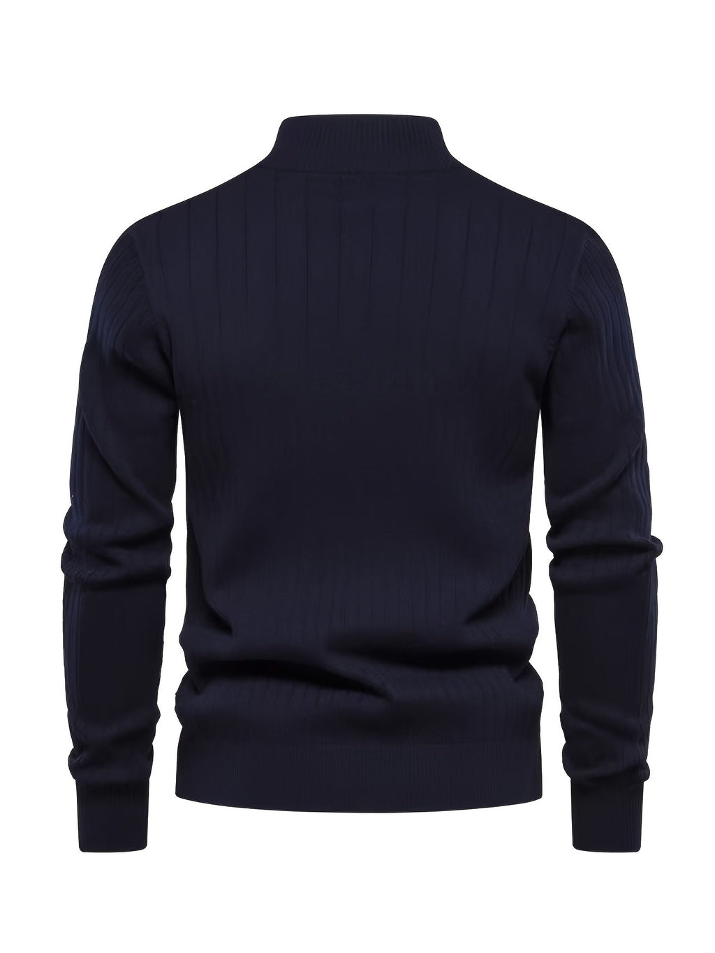 Men's Quarter-Zip Stand Collar Jumper