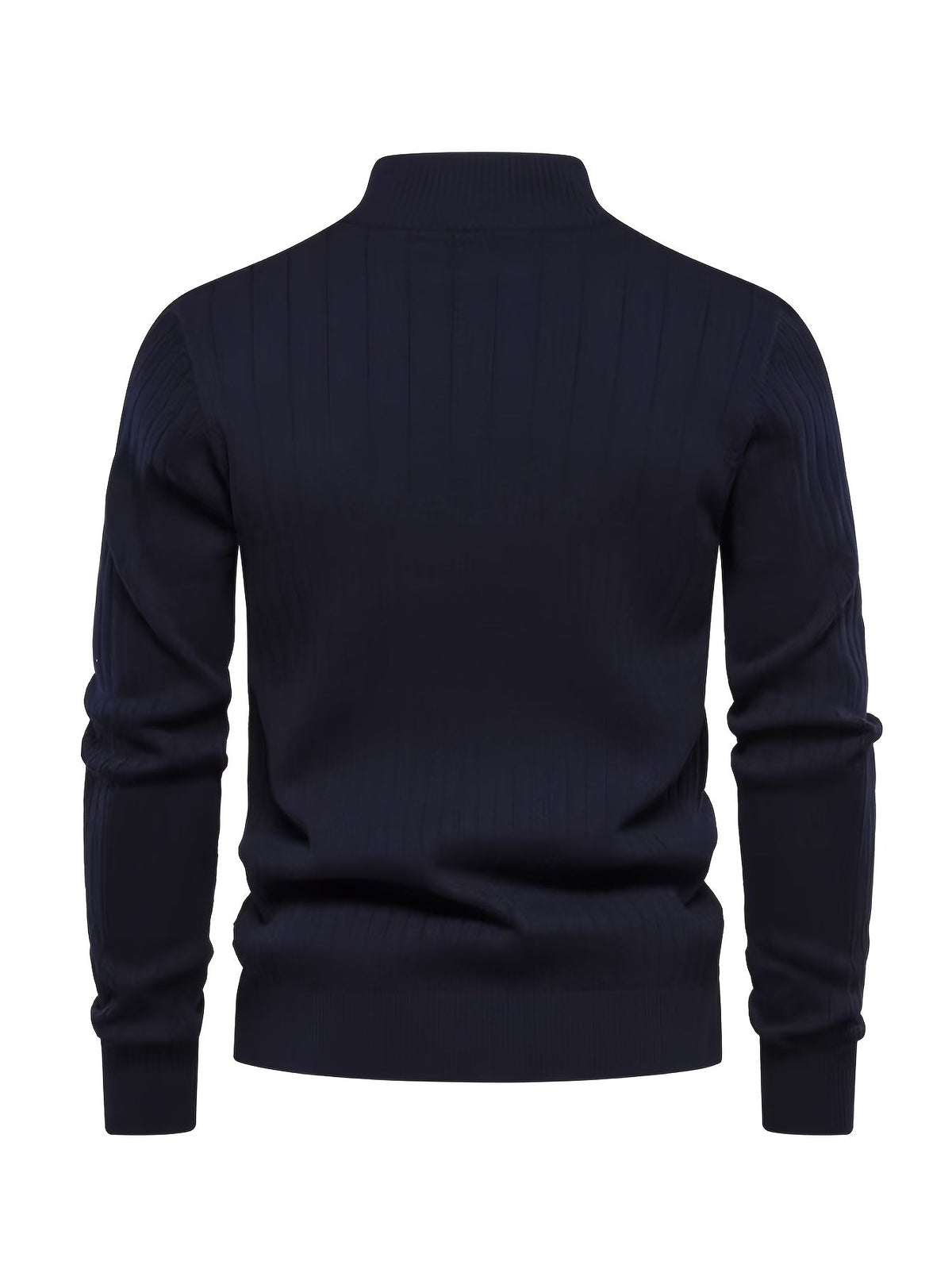 Men's Quarter-Zip Stand Collar Jumper