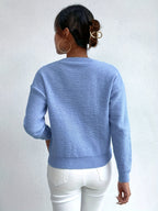 Women's Chunky Cable Knit Jumper – Drop Shoulder