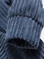 Unisex Ribbed Pullover Hoodie – Relaxed Fit