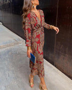 A-Line Maxi Dress for Women | Violet Color | Wedding Guest Attire