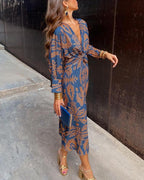 A-Line Maxi Dress for Women | Violet Color | Wedding Guest Attire