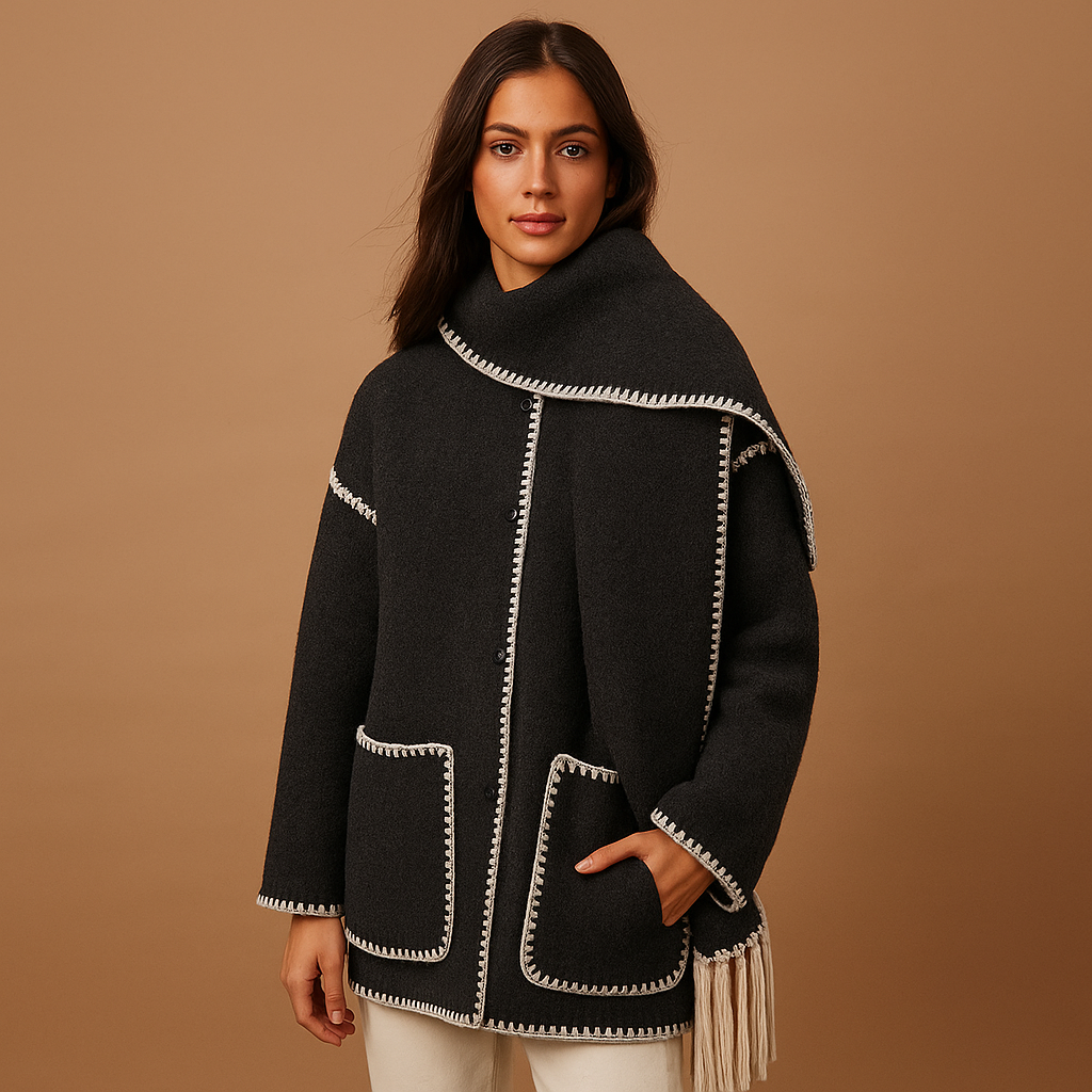 Belted Women's Winter Coat | Warm Fabric | Elegant Design | Ideal for Cold Weather Wear