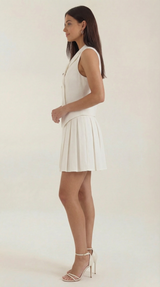 Blazer Mini Dress in Soft Fabric - Chic Tailored Style for Casual or Formal Events