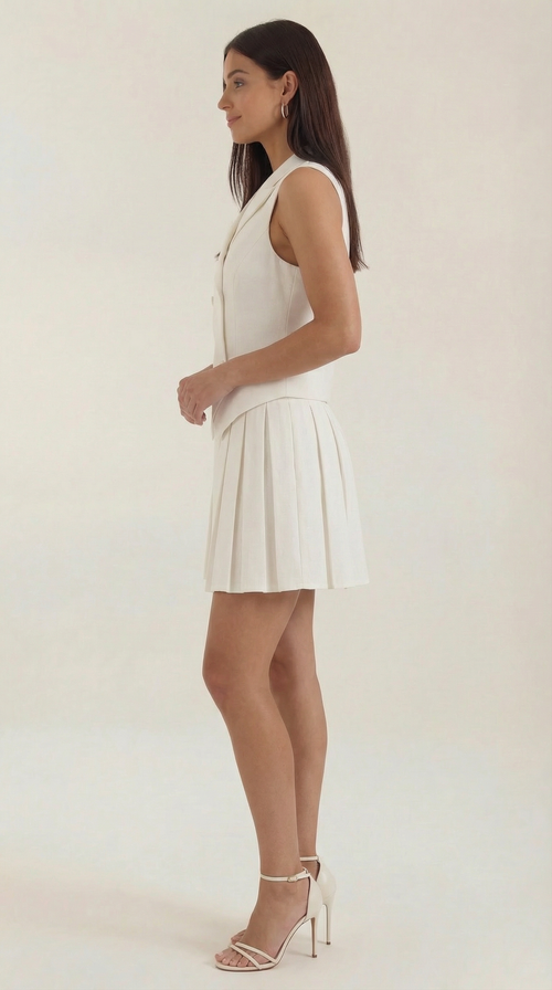 Blazer Mini Dress in Soft Fabric - Chic Tailored Style for Casual or Formal Events