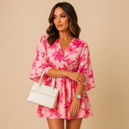 Bohemian Print Mini Dress for Women | Lightweight Fabric | Casual Summer Fashion | Perfect for Beach or Outdoor Events