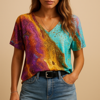 Boho Women's Top | Lightweight Fabric | Casual Everyday Style | Perfect for Warm Weather Wear
