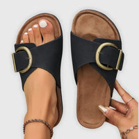 Casual Women's Buckle Sandals - Comfortable Summer Footwear for Everyday Wear
