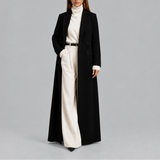 Women's Longline Double-Breasted Winter Coat