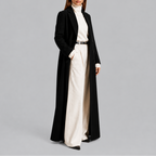 Women's Longline Double-Breasted Winter Coat