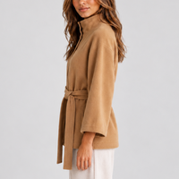 Women's Cape Jacket with Stand Collar