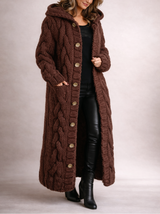 Women's Cozy Maternity Coat with Belly Cover – Everyday & Casual Wear